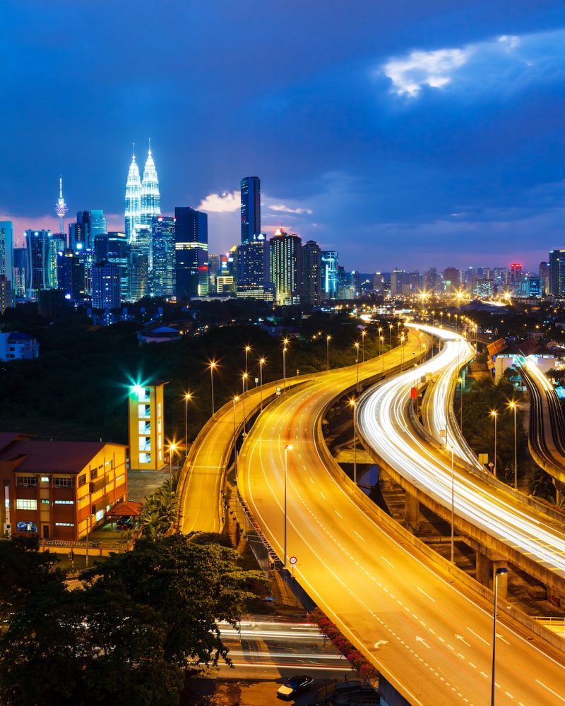 Kuala Lumpur skyline at night